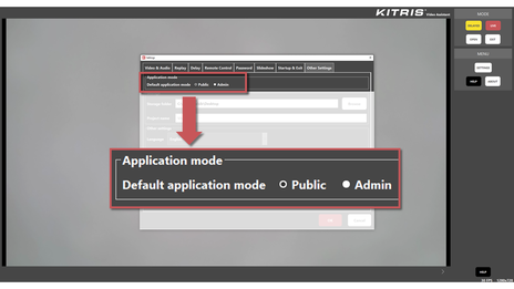 Administrator vs public mode