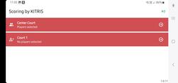 KITRIS Scoring - Simultaneously on multiple courts